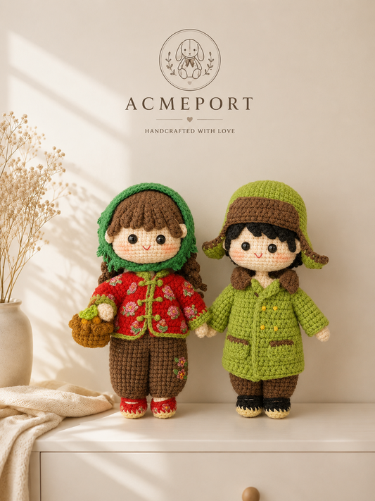 Hand-Crocheted Winter Elf Doll
