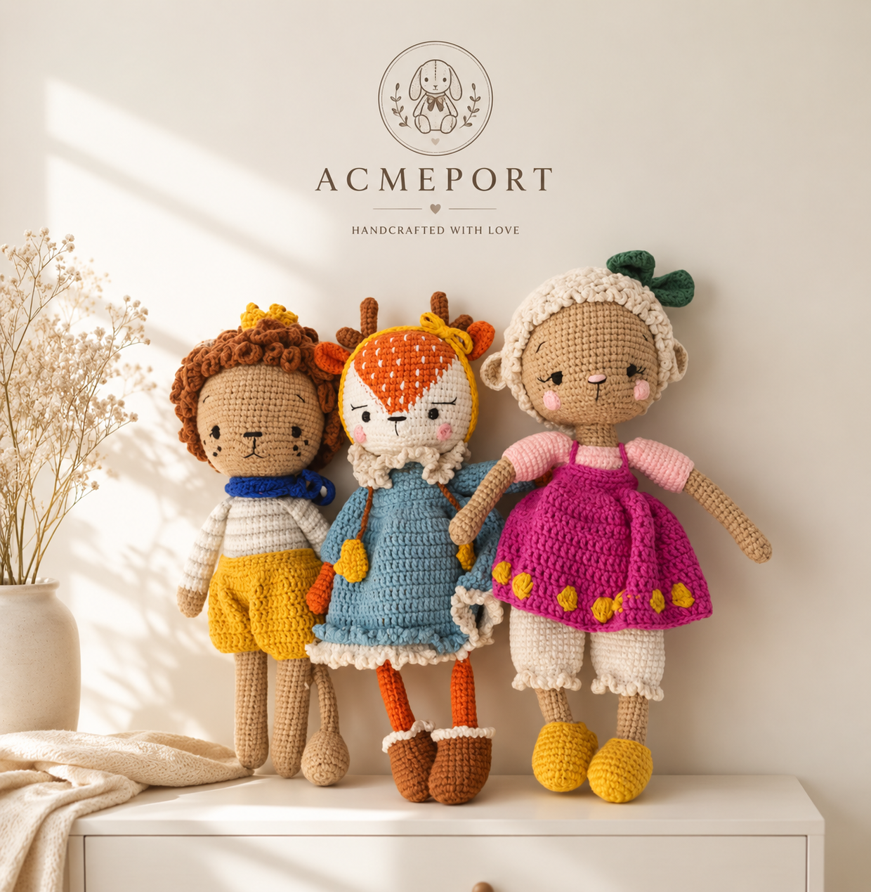 Artisan Hand-Crocheted Baby Soothing Buddy - Nursery Heirloom Collection