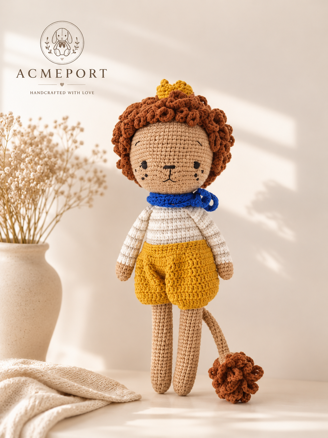 Artisan Hand-Crocheted Baby Soothing Buddy - Nursery Heirloom Collection